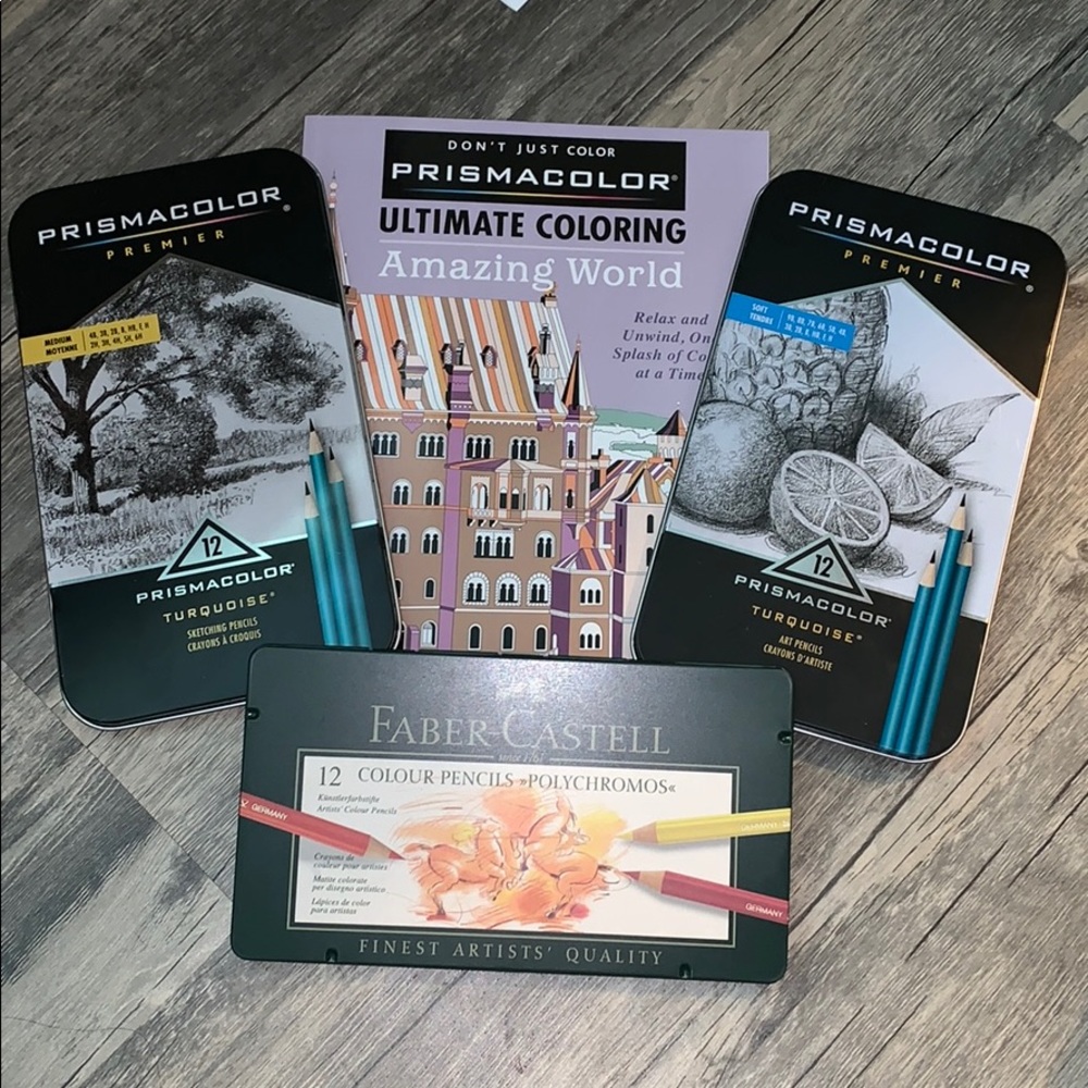 Prismacolor and Faber Castell Art Set